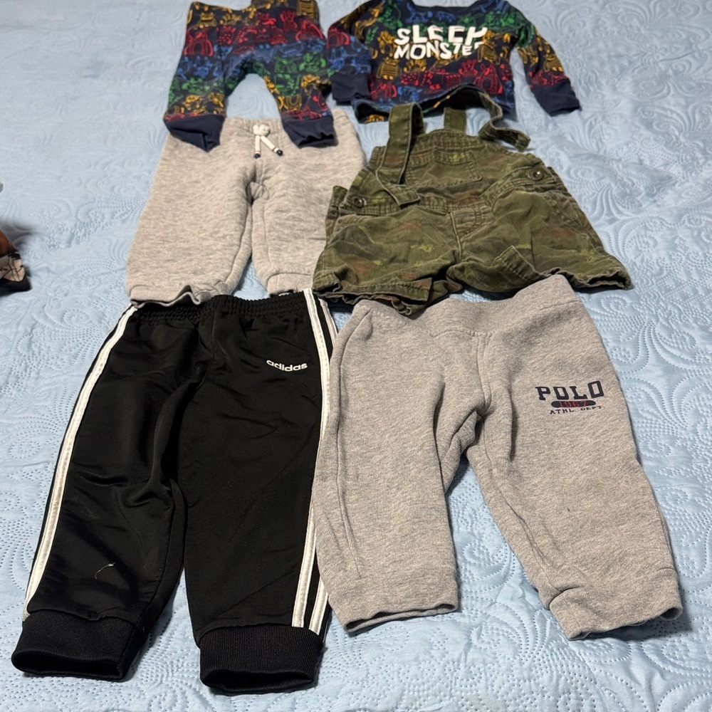 Polo by Ralph Lauren Gray Kids Joggers with Logo - Picture 2 of 7